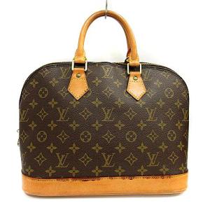 LOUIS VUITTON M51130 モノグラム アルマPM ハンドバッグ レザー ブラウン