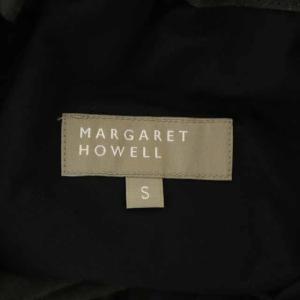 MARGARET HOWELL 20SS LINEN PLANE WEAVE ワイドパンツ カーキ