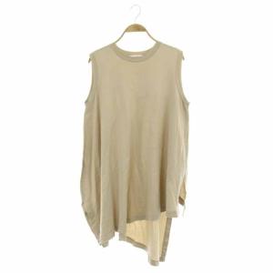 ノースリーブフレアカットソー 38 ライトベージュ