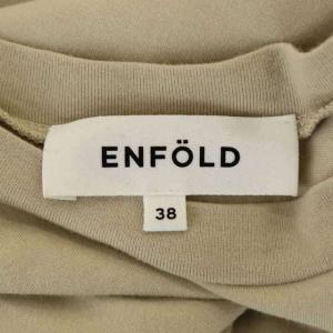 ENFOLD ノースリーブフレアカットソー 38 ライトベージュ