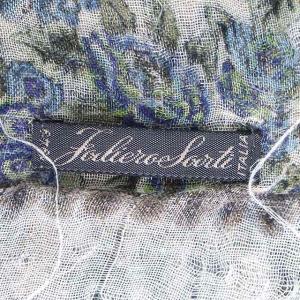 Faliero Sarti 花柄シルクストール マルチカラー