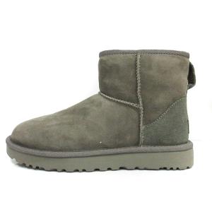 UGG australia CLASSIC MINI ムートンブーツ スウェード グレー
