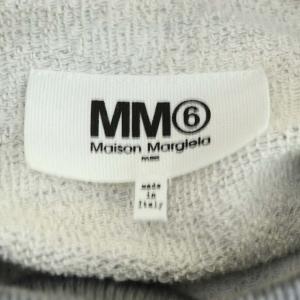 Martin Margiela 6 20SS レイヤード スウェットトップス トレーナー 七分袖 裏パイル S グレー