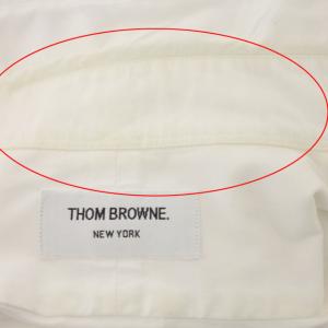 THOM BROWNE ボタンダウンシャツ 0 ホワイト