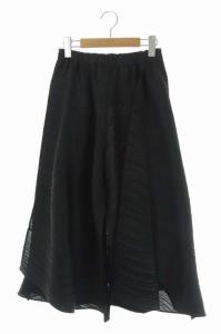 デザインプリーツパンツ 3 ブラック