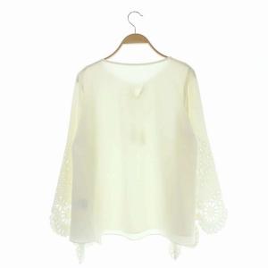 Diagram GRACE CONTINENTAL カットワークスリーブブラウス 36 ホワイト