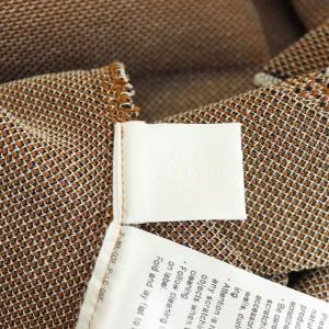 Mame Kurogouchi 21AW Jacquard Knitted Top 二ットソー 総柄 ストライプ 2 ブラウン
