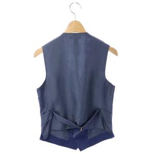 MADISONBLUE DUCA VISCONTI 19SS シルクリネンベスト 00 ブルー