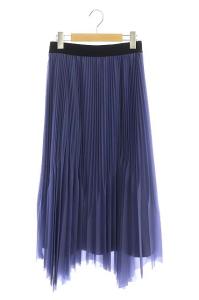 20AW トリコットレイヤードスカート 36 ブルーパープル