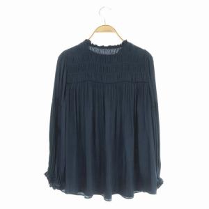 Diagram GRACE CONTINENTAL 21SS サテンシャーリングブラウス ネイビー