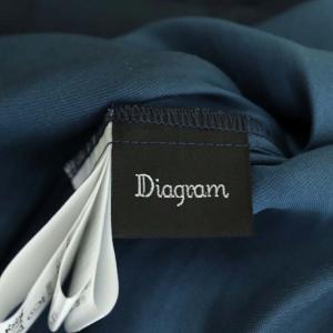 Diagram GRACE CONTINENTAL 21SS サテンシャーリングブラウス ネイビー