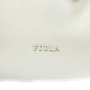 FURLA カウレザートートバッグ ホワイト