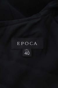 EPOCA 花柄レースノースリーブフリルワンピース I40 ブラック