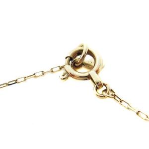 agete ブレスレット K10 リーフ チェーン イエローゴールド