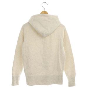 Drawer パーカー スウェット ジップアップ ツリウラケ 裏起毛 ホワイト