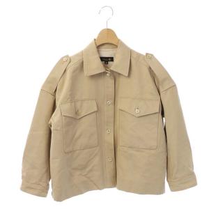 ミリタリージャケット ステンカラー 36 ベージュ