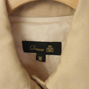 Drawer ミリタリージャケット ステンカラー 36 ベージュ