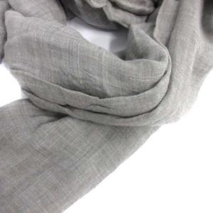 Faliero Sarti カシミヤ混大判ストール グレー