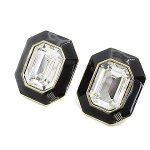 LANVIN ネックレス ペンダント ピアス 両耳用 3点セット ストーン ゴールド ブラック