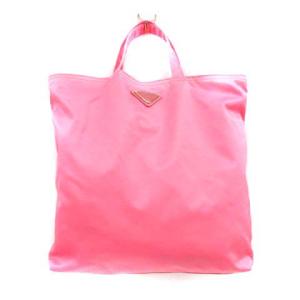 PRADA BN1693 ベアー ナイロントートバッグ ビジュー ピンク