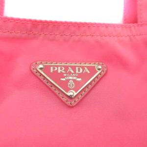 PRADA BN1693 ベアー ナイロントートバッグ ビジュー ピンク