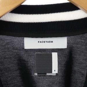 FACETASM EAGLE メッシュカーディガン 長袖  4 ブラック ホワイト