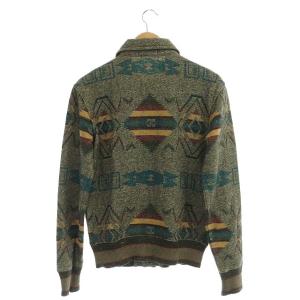 RRL ジャケット スウェット 総柄 裏起毛  XS カーキ