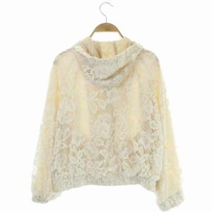 Grace Class 20SS リバーレースブルゾン ジャケット ジップアップ 36 ベージュ ホワイト