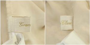 Grace Class 20SS リバーレースブルゾン ジャケット ジップアップ 36 ベージュ ホワイト