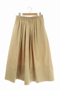 20SS ギャザースカート 38 ベージュ