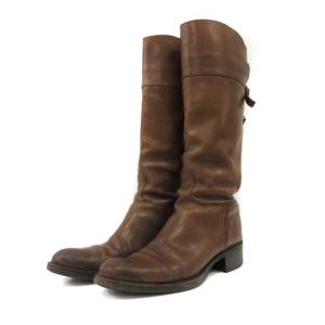 SARTORE ロングブーツ ハイヒール レザー 36 ブラウン