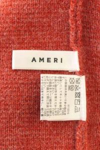 Ameri VINTAGE 20AW BIG COLLAR SET KNIT DRESS セットアップ ニット S レッド