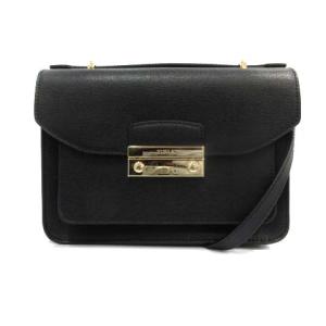 ショルダーバッグ カウレザー ブラック