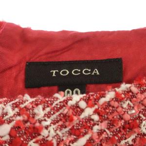 TOCCA BRULEE キャップスリーブドレスワンピース 00 レッド