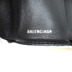 BALENCIAGA 516402 エブリデイ ミニウォレット 財布 三つ折り カーフスキン ホワイト