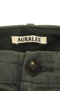 AURALEE 21AW WASHED FINX BUGGY SATIN WIDE ワイドパンツ 4 グレー
