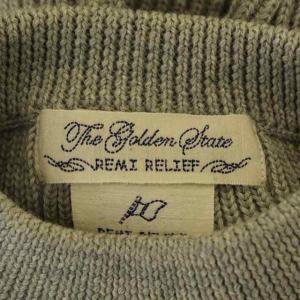 REMI RELIEF ボトルネックプルオーバーニット セーター 長袖 S グレー