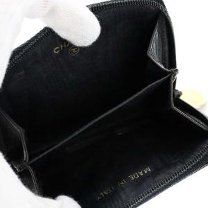 CHANEL ココマーク パテントレザーコインケース ブラック