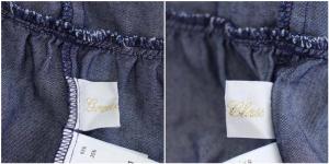 GRACE CONTINENTAL 20SS デニムインディゴティアードマキシスカート ネイビー