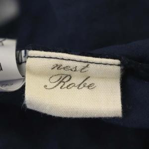 nest Robe 19SS リネンアンサンブルブラウス F ネイビー