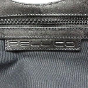 PELLICO ハンドバッグ ファー レザー ブラック