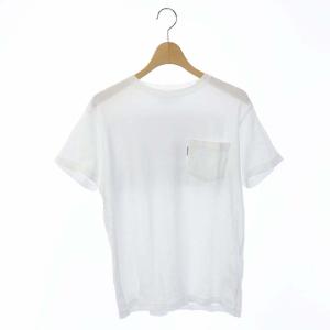MADISONBLUE 20AW POCKET TEE HARD TWIST Tシャツ カットソー バックロゴ 半袖 00 白 ホワイト