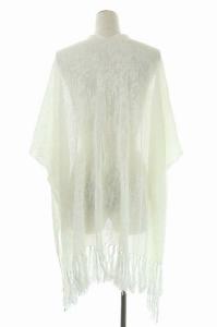 GRACE CONTINENTAL 21SS フラワーニットポンチョ  F ホワイト