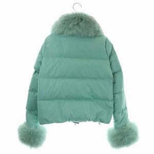 GRACE CONTINENTAL ダウンジャケット ファー付き 36 ミントグリーン