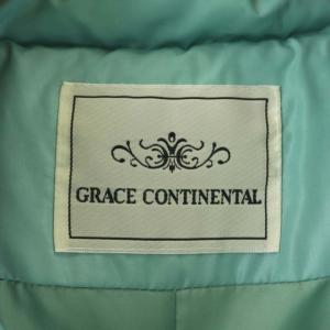 GRACE CONTINENTAL ダウンジャケット ファー付き 36 ミントグリーン