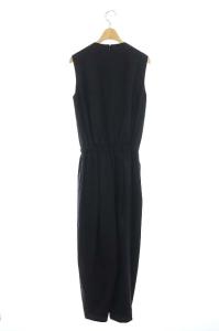 ENFOLD サマーウールオールインワン コンビネゾン タック テーパード ノースリーブ 36 ダークネイビー