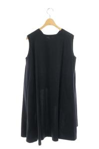 nagonstans フレアチュニックカットソー ノースリーブ 36 ブラック