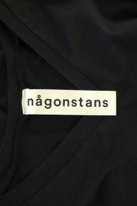 nagonstans フレアチュニックカットソー ノースリーブ 36 ブラック