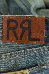 RRL JAPAN WOVEN SELVEDGE DENIM リペア加工デニムパンツ ストレート 