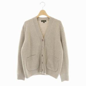 7GカシミヤVネックカーディガン 1 ベージュ